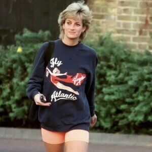 Virgin Fly Atlantic Sweatshirt | NWOT in Navy, inspired by Princess Diana